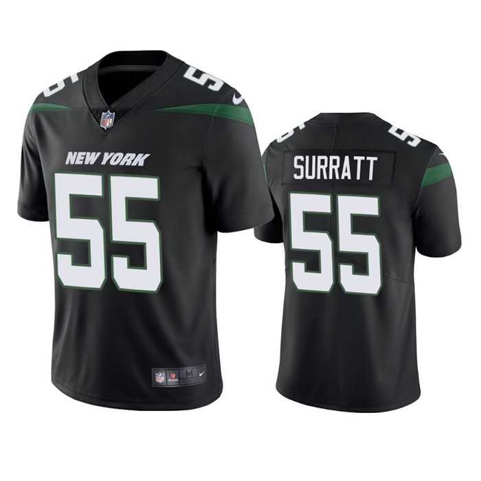 Men & Women & Youth New York Jets #55 Chazz Surratt Black Vapor Untouchable Limited Stitched Jersey